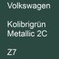 Preview: Volkswagen, Kolibrigrün Metallic 2C, Z7.